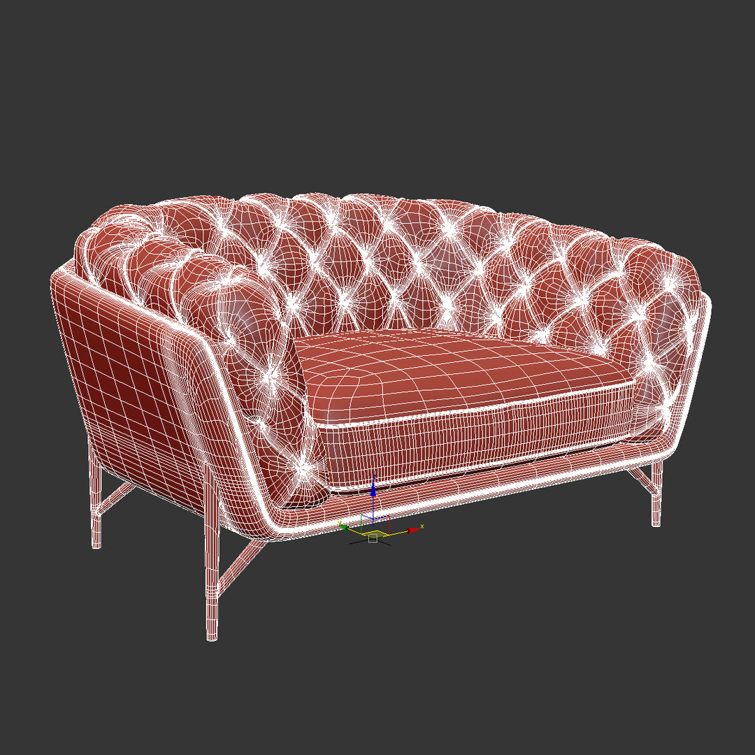 Sillón Calia Italia art nouveau modelo 3d
