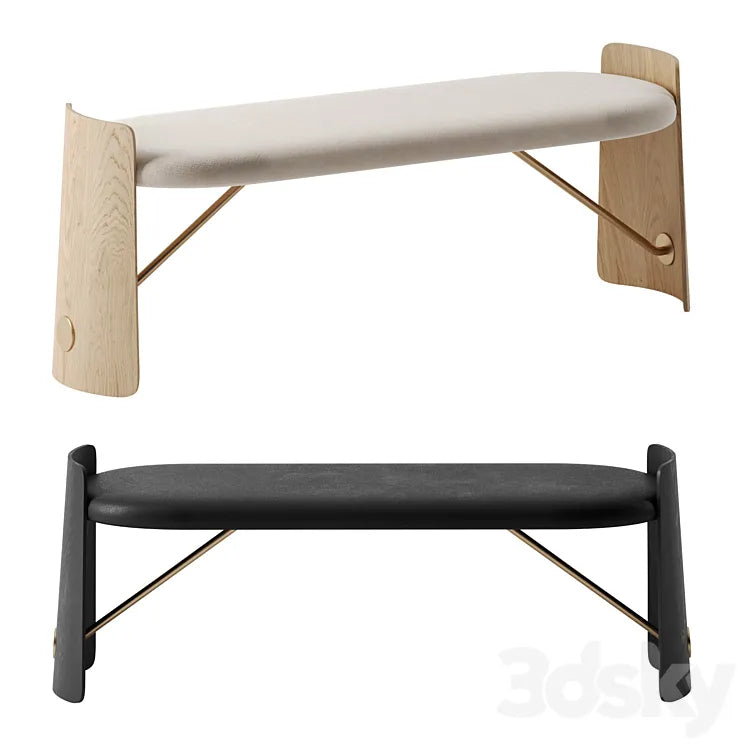 Biscotto bench by Dante 3DSMAX Model