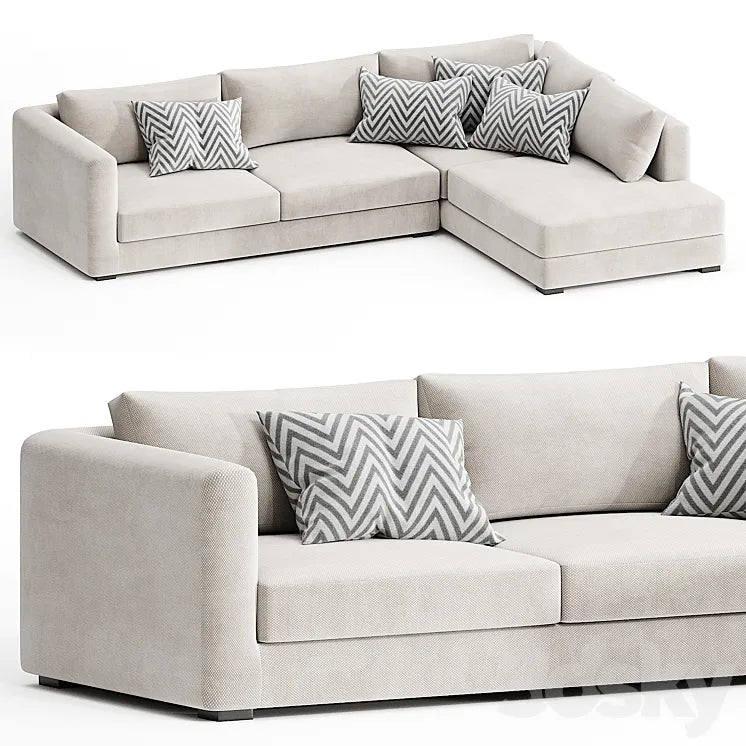 BLAKE LARGE OPEN END CORNER SOFA 3DSMAX Model