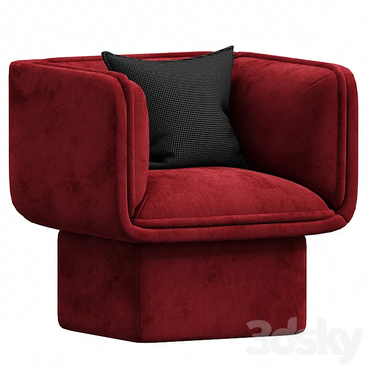 Block armchair by missana 3DSMAX Model