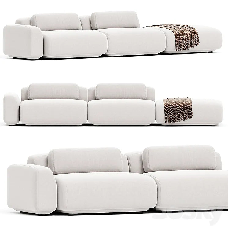 Boden Open End Sofa 3DSMAX Model