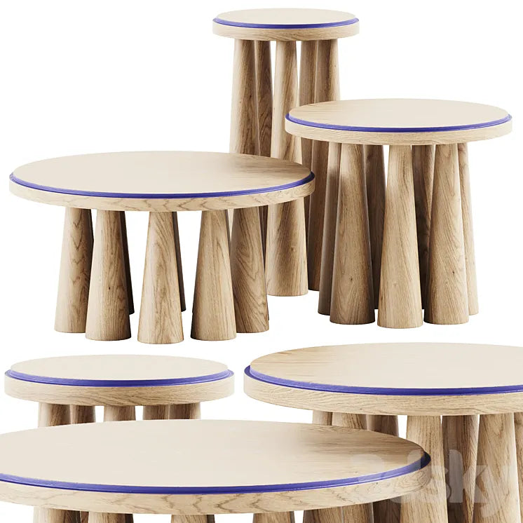 Bogdan Coffee Table by studiointervallo / Wooden table 3DSMAX Model
