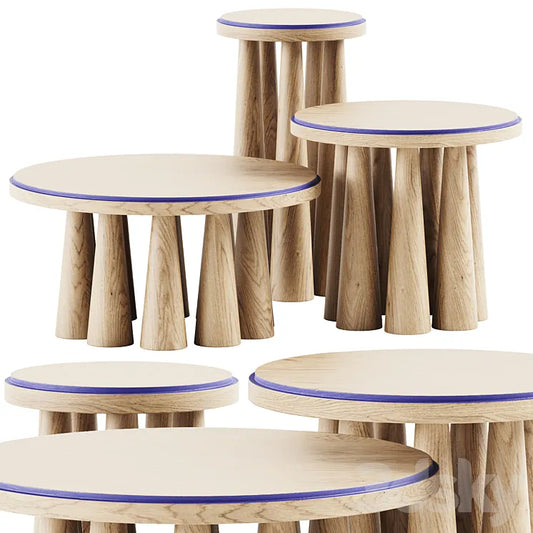 Bogdan Coffee Table by studiointervallo / Wooden table 3DSMAX Model