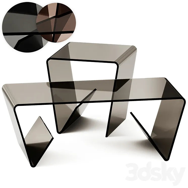 Bolling Coffee and Side Table set by Ivy Bronx 3DSMAX Model