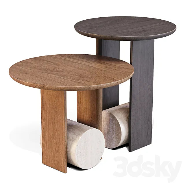 Bonaldo: Element - Side Tables 3ds Max