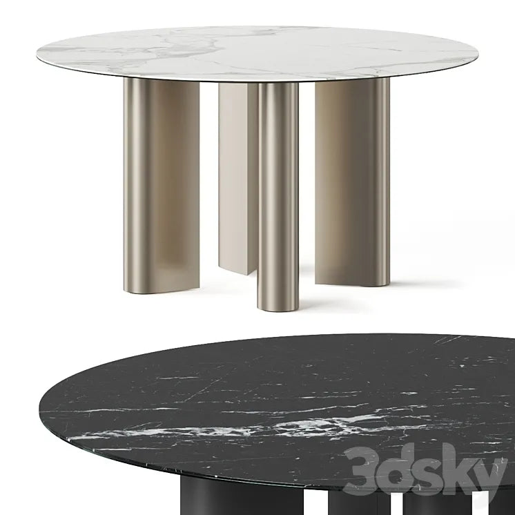 Bonaldo Geometric Round Dining Table 3DSMAX Model