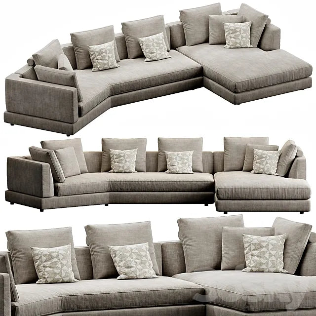 Bonaldo Liam Chaise Lounge 3ds Max