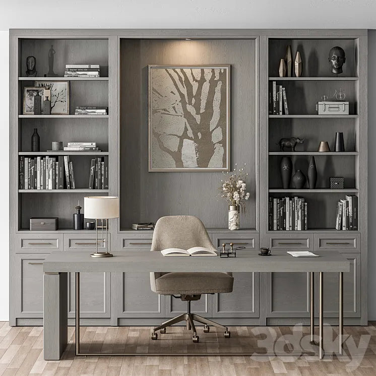 Boss Desk - Office Furniture 369 3DSMAX Model