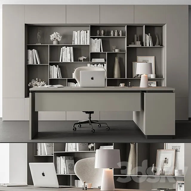 Boss Desk - Office Furniture 564 3ds Max
