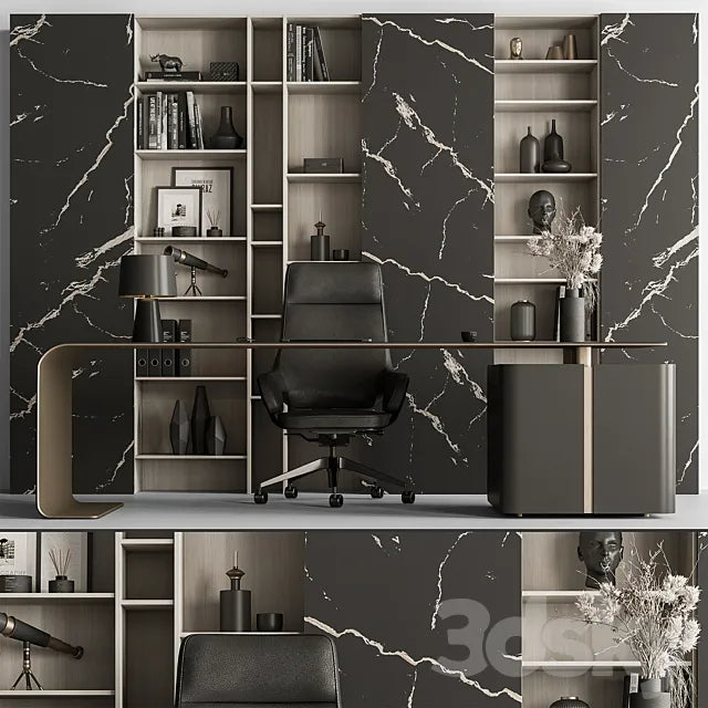 Boss Desk - Office Furniture 622 3ds Max