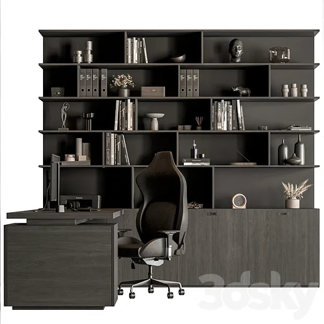Boss Desk - Office Furniture 638 3ds Max