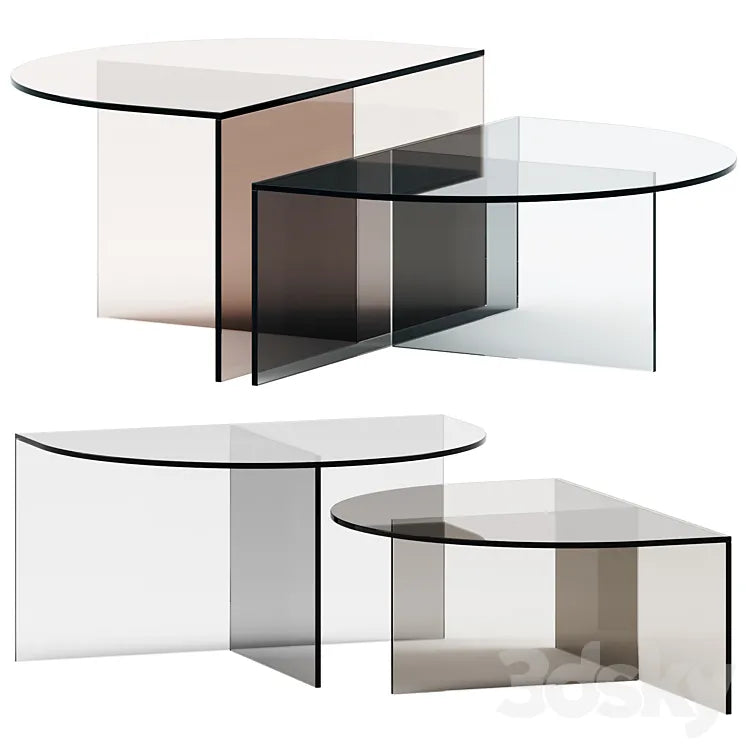 Botero Glass coffee table by NICOLINE 3DSMAX Model