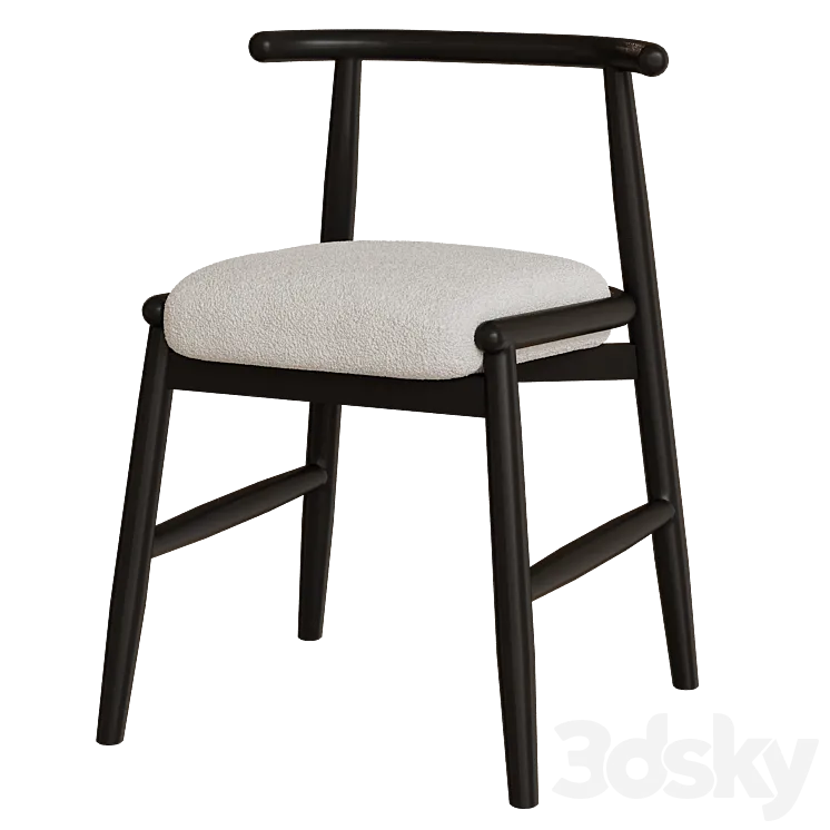 Boucle dining chair IZZ by Noho Home 3DSMAX Model