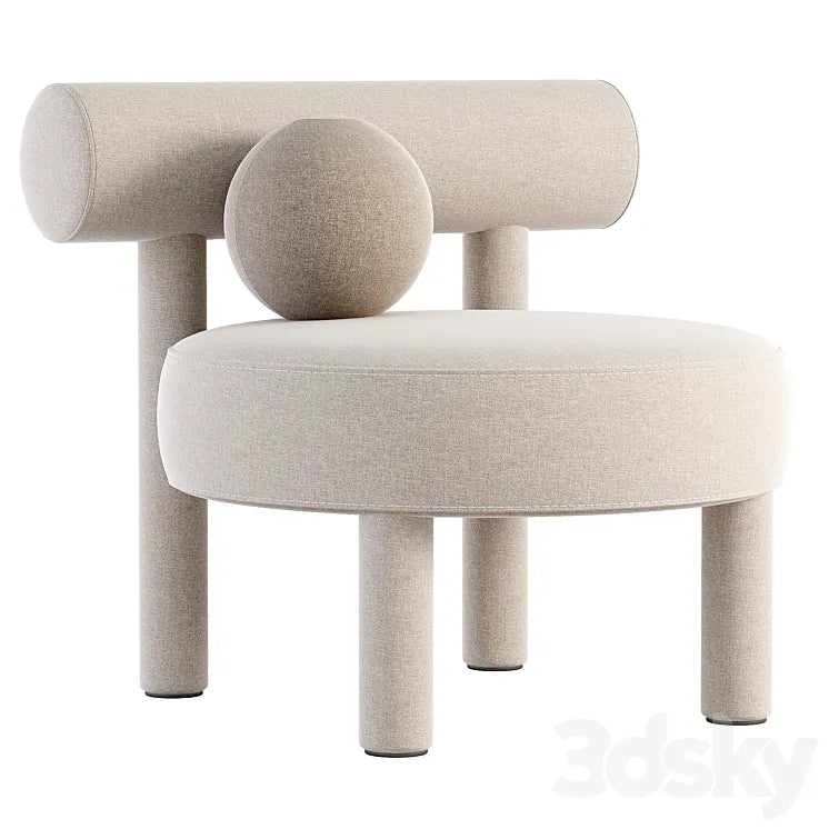 Boucle gropius chair 3DSMAX Model