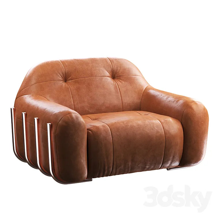 Brace Leather Chair 3DSMAX Model