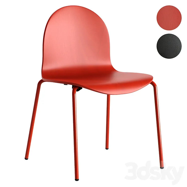 Branca Norma Dining Chair Wooden 3DSMAX Model