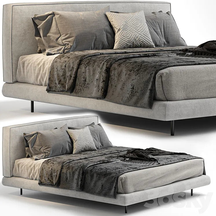 BRASILIA Double bed By Minotti 3DSMAX Model
