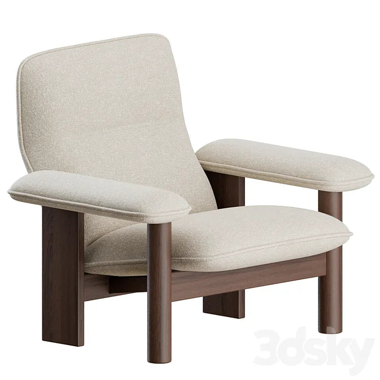 Brasilia Lounge Chair + Ottoman by Menu 3DSMAX Model
