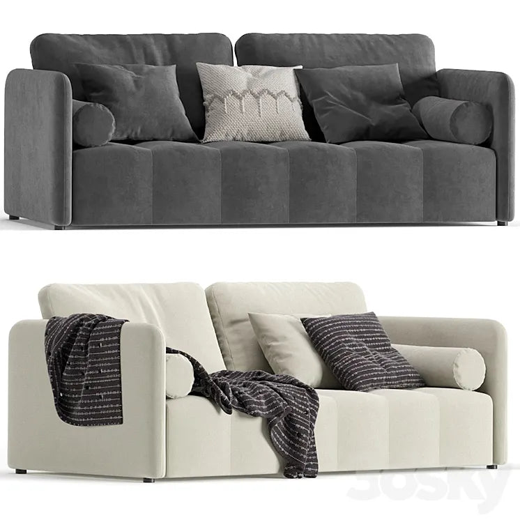 Brent Velvet Light Sofa / Brent Velvet Light 3DSMAX Model