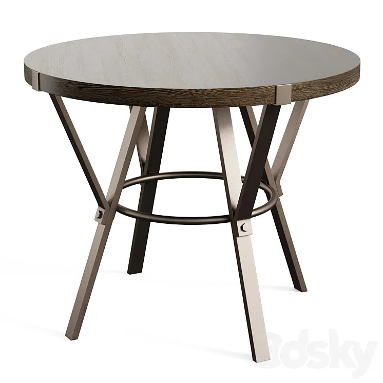 Bruce Counter Height Iron Dining Table 3DSMAX Model