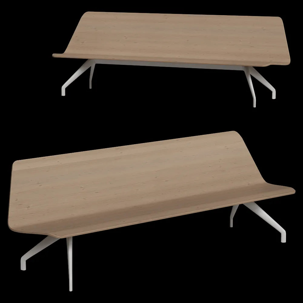Brunner - Bench timber 3ds Max