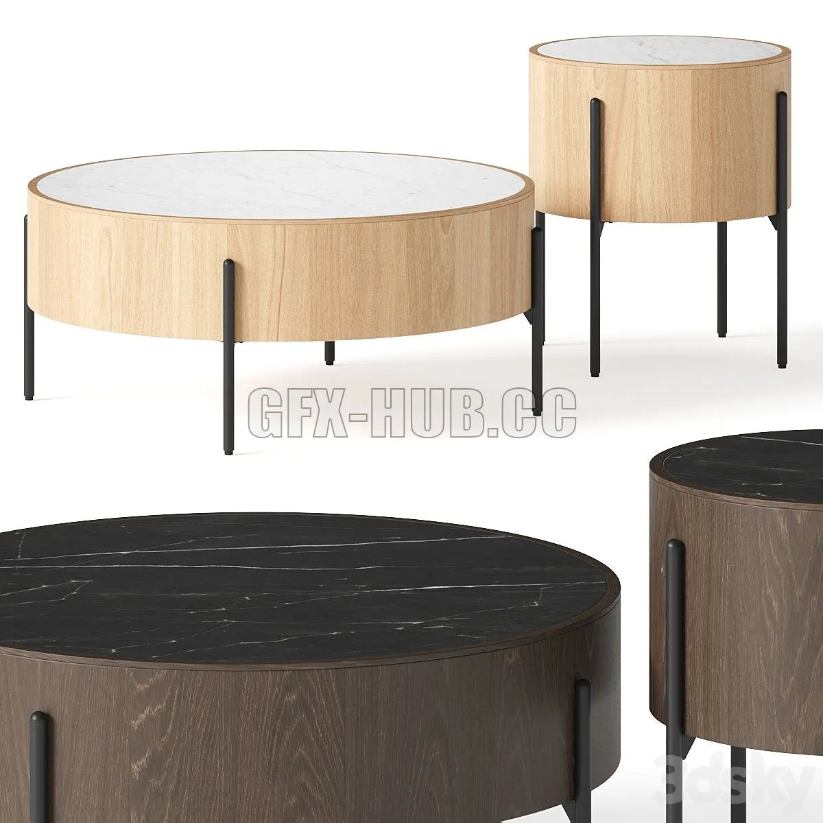 Burke Decor Jase Coffee Tables 3dsMax Model