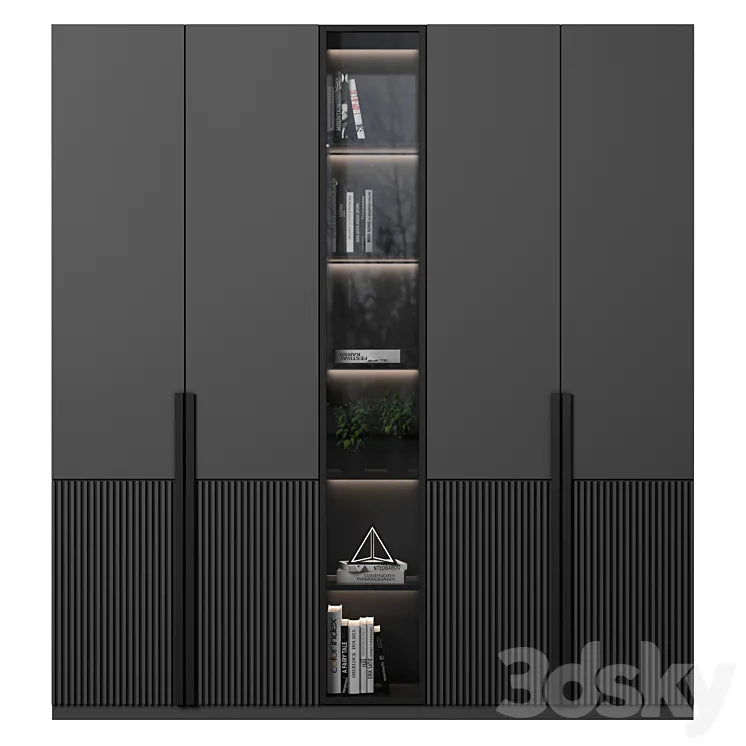 cabinet with shelves 26 3DSMAX Model