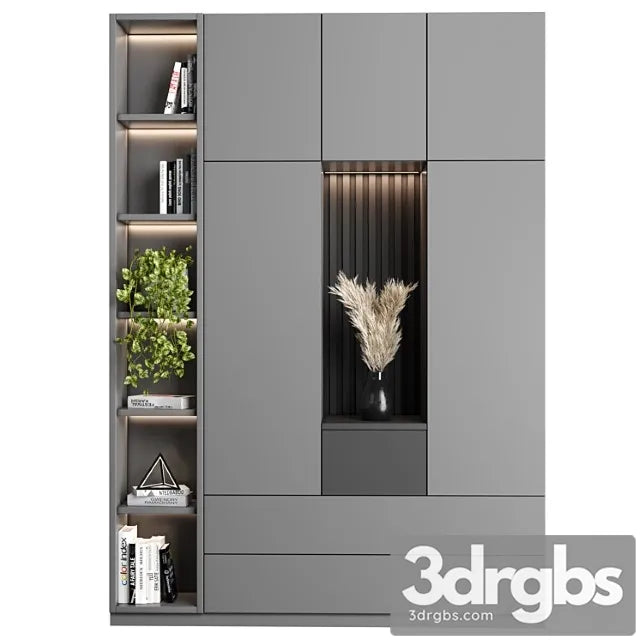 Cabinet with shelves 27 3D Model Free