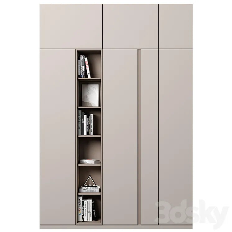 Cabinet with shelves 73 3DSMAX Model