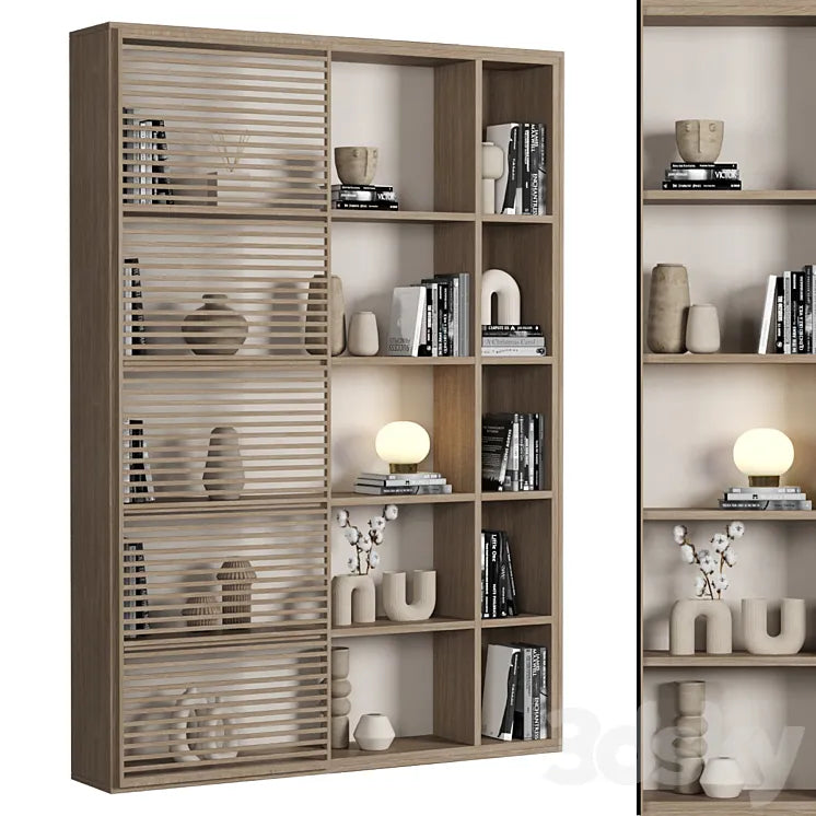 Cabinet with shelves_041 3DSMAX Model