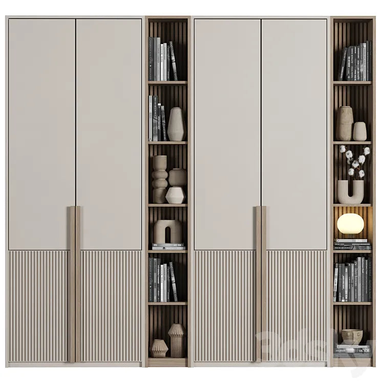 Cabinet with shelves_050 3DSMAX Model