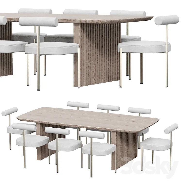 Caillou Table Chair by Liu Jo 3DSMAX Model
