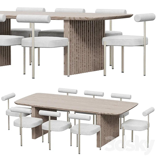 Caillou Table Chair by Liu Jo 3DSMAX Model