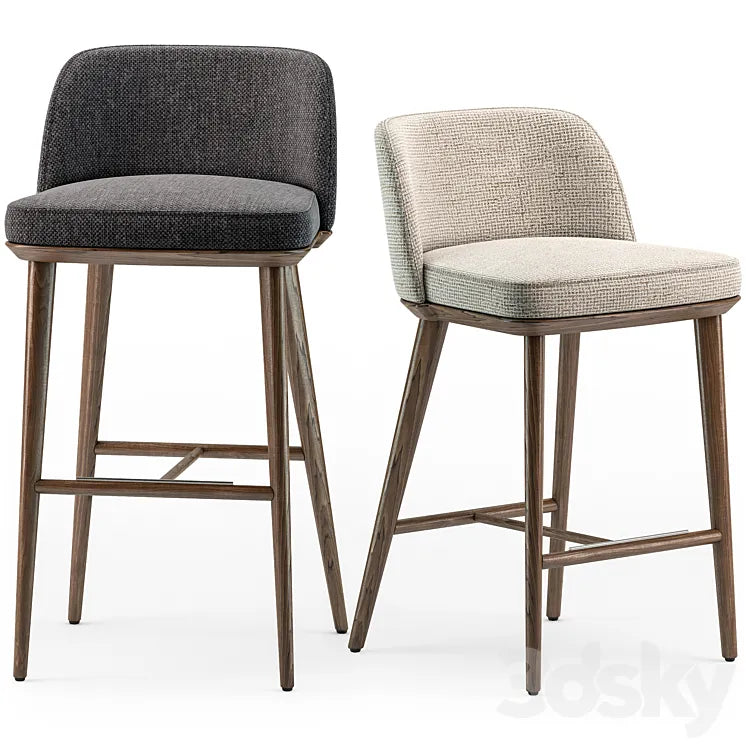 Calligaris Foyer stool set 02 3DSMAX Model