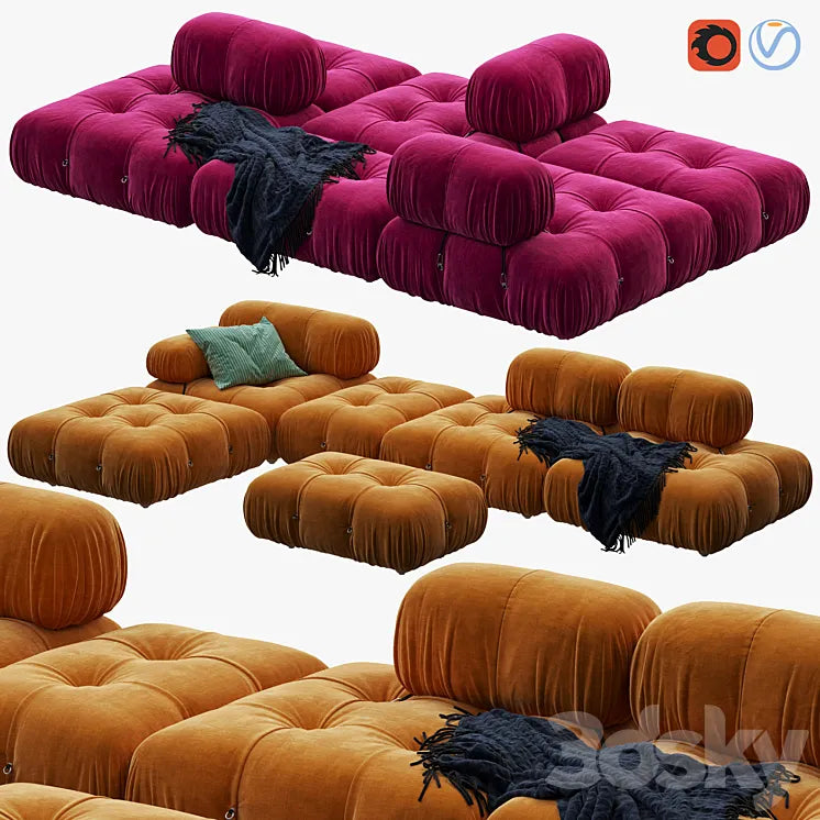 Camaleonda Sofa by B&b Italia 3DSMAX Model