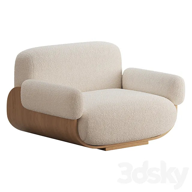 Cannoli Armchair 3ds Max