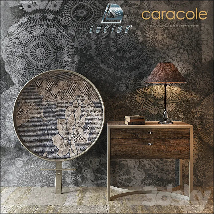 CARACOLE Nightstand ATS-NITSTD-001 3DSMAX Model