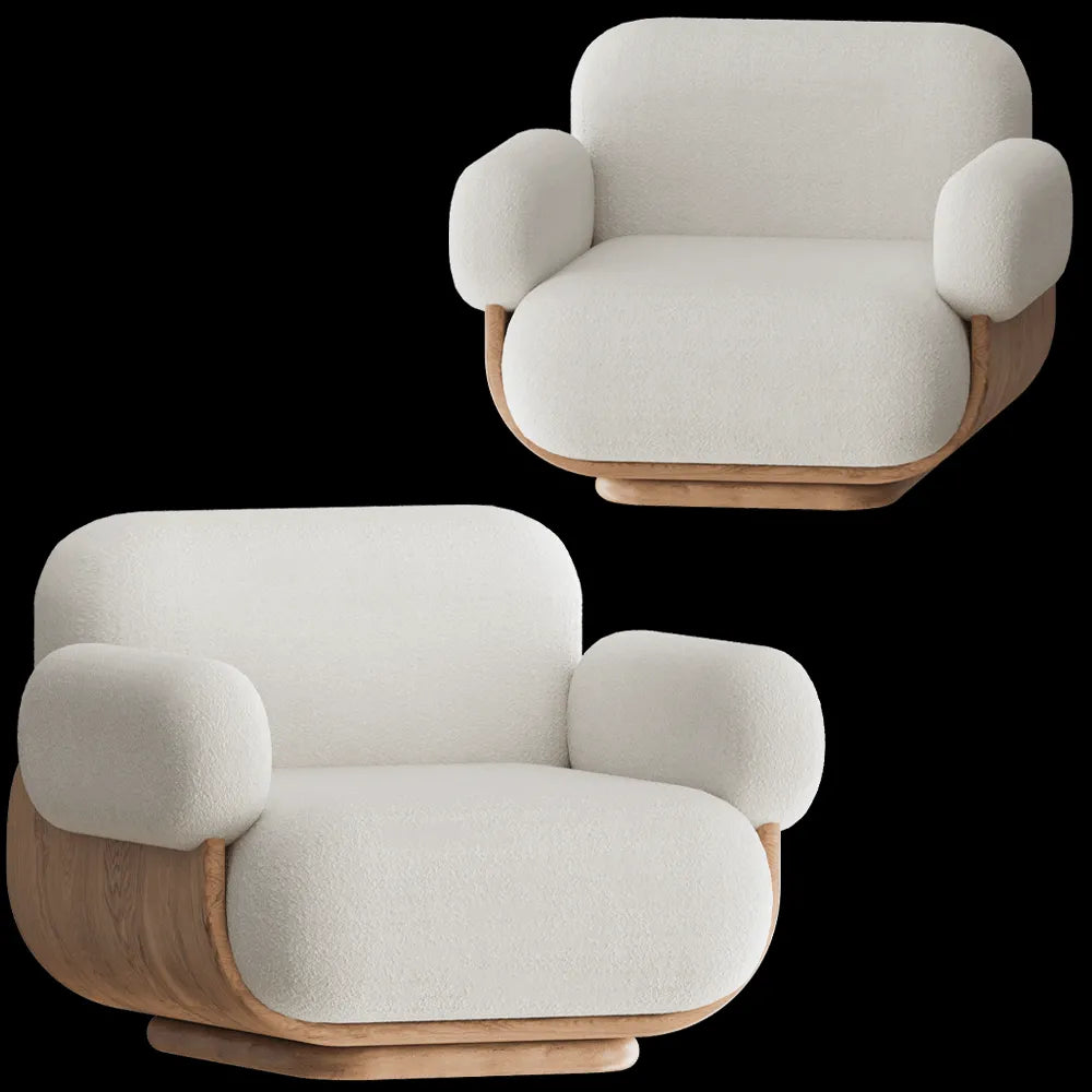 Carel Woodworks - Armchair Cannoli 3ds Max