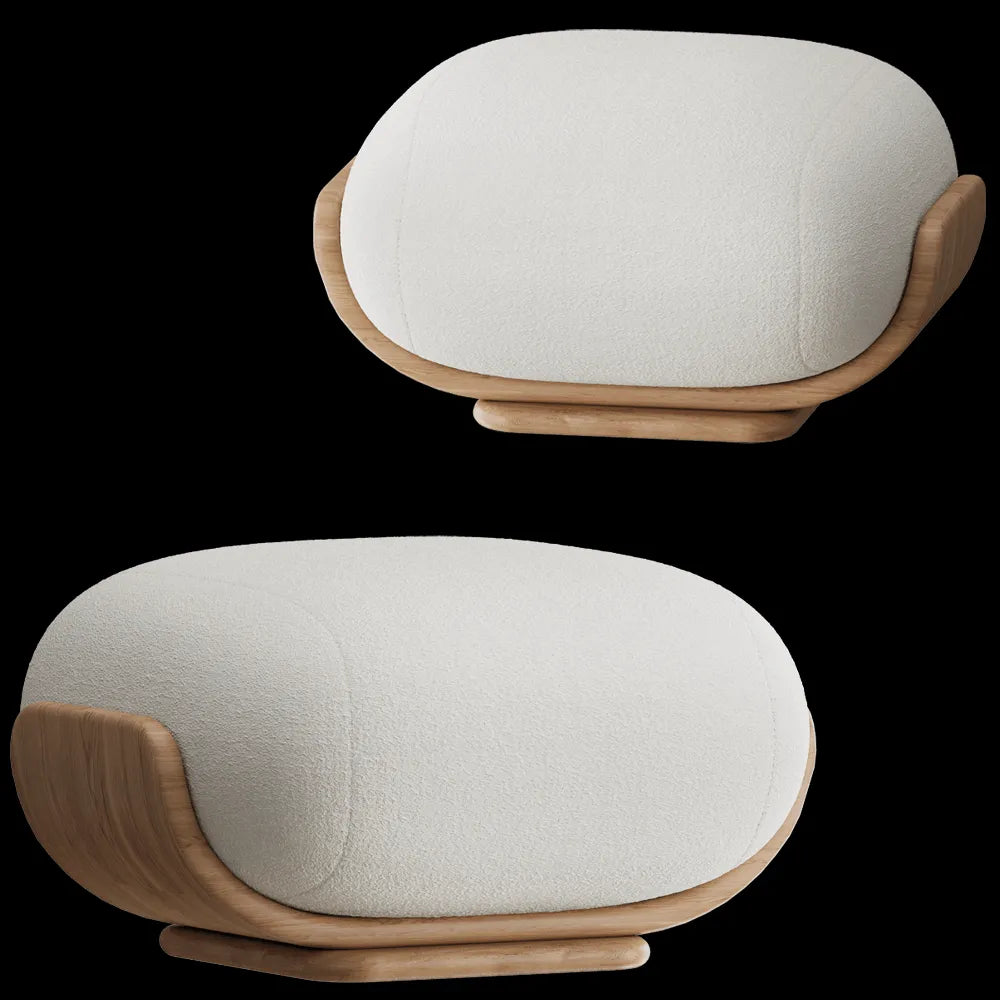 Carel Woodworks - Pouf Cannoli 3ds Max