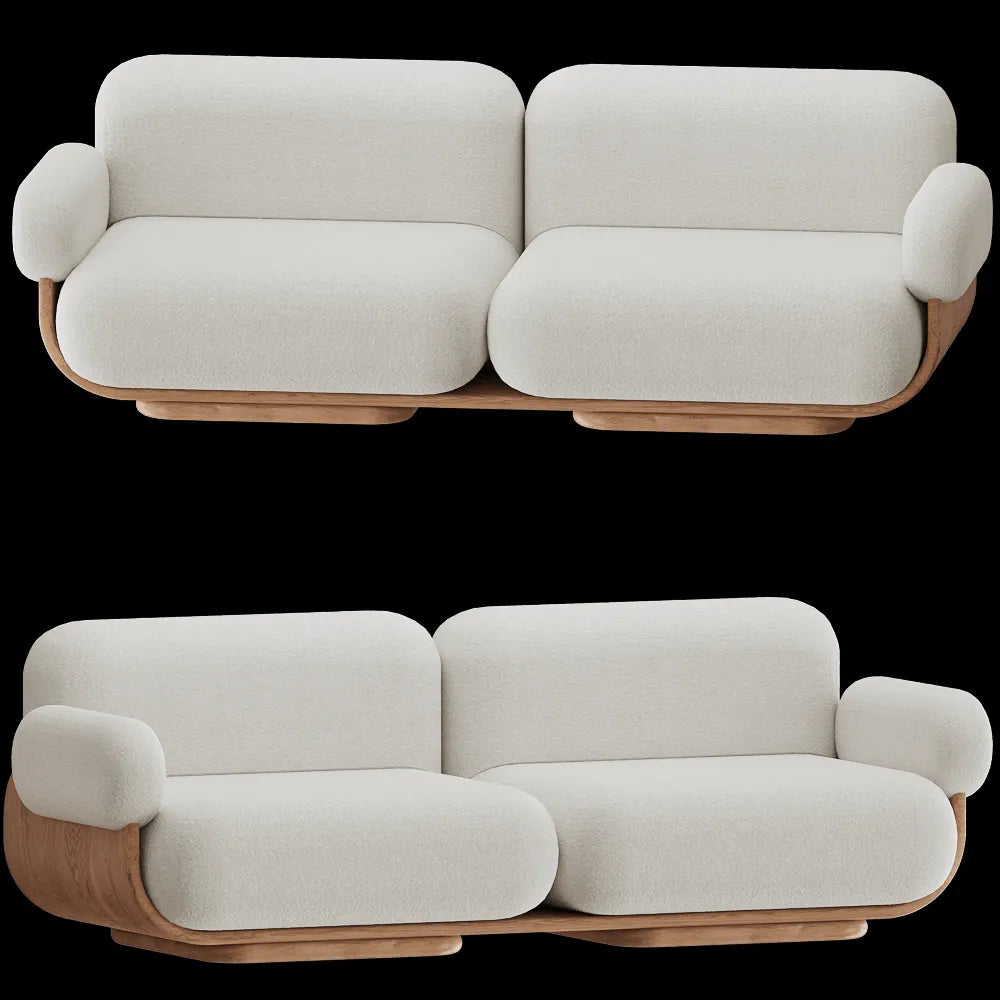 Carel Woodworks - Sofa Cannoli 3ds Max