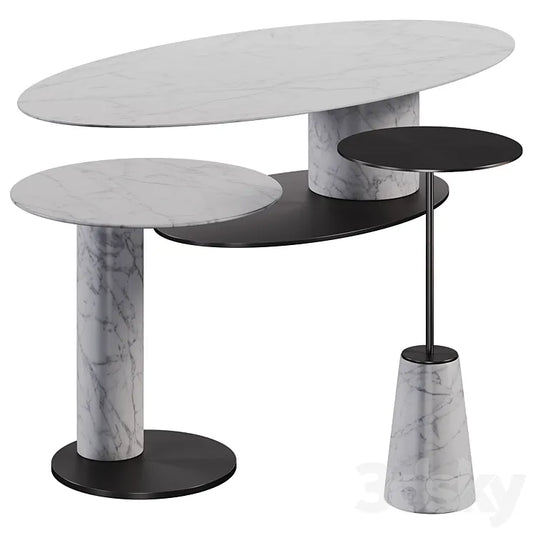 Carey table set 3DSMAX Model