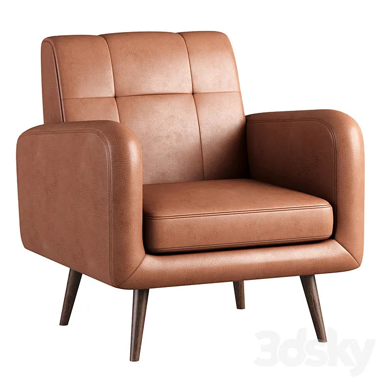 Carson Carrington Keflavik Mid-century Arm Chair 3DSMAX Model
