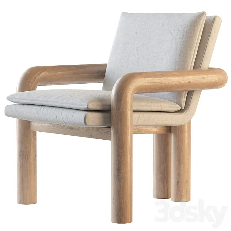 CARVED WOOD LOUNGE 3DSMAX Model