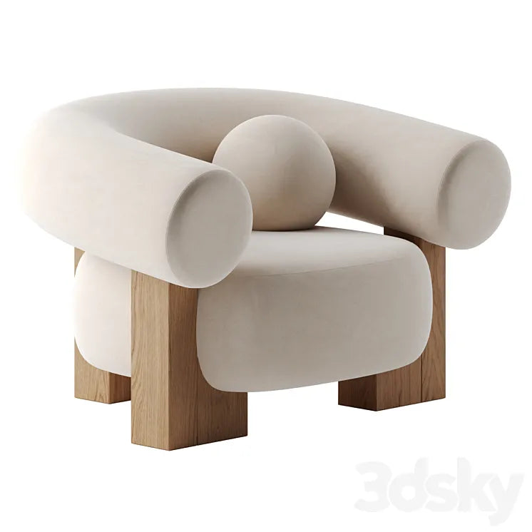 Cassete armchair by collector 3DSMAX Model
