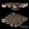 CAST ROOT SQUARE COFFEE TABLE - 48 3DSMAX Model