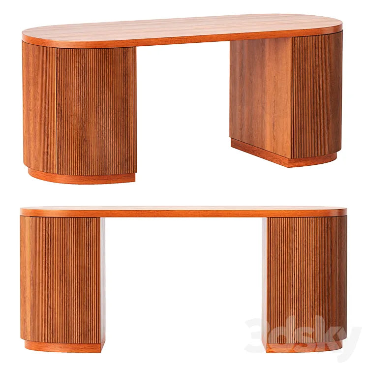 CB2 Reid Oval Desk 3DSMAX Model