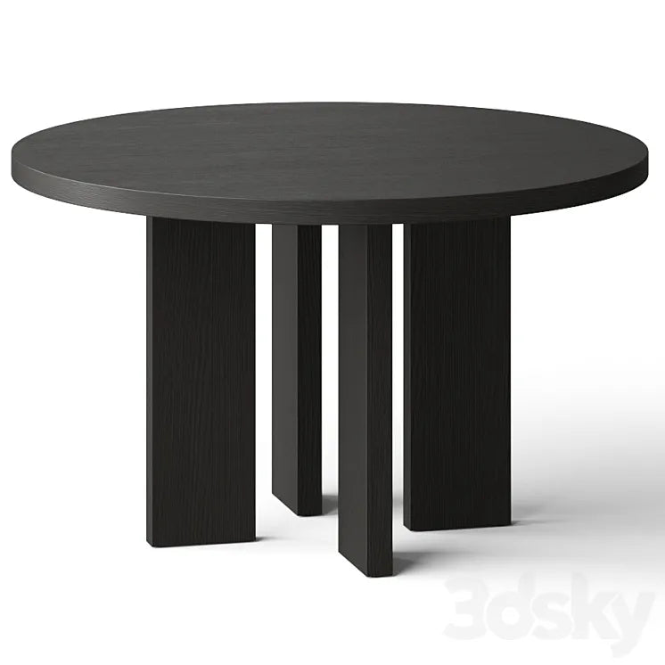 CB2 Shadow Blacked Dining Table 3DSMAX Model