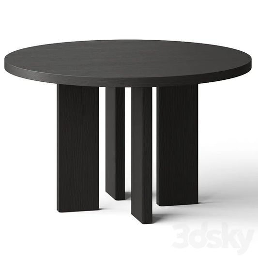CB2 Shadow Blacked Dining Table 3DSMAX Model