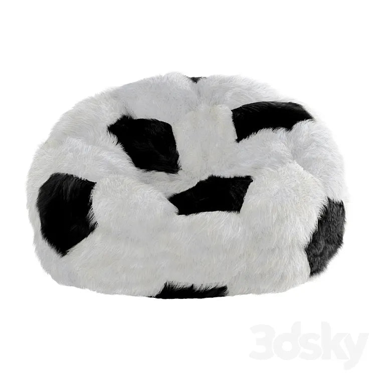 Chair bag soccer ball made of wool 3DSMAX Model