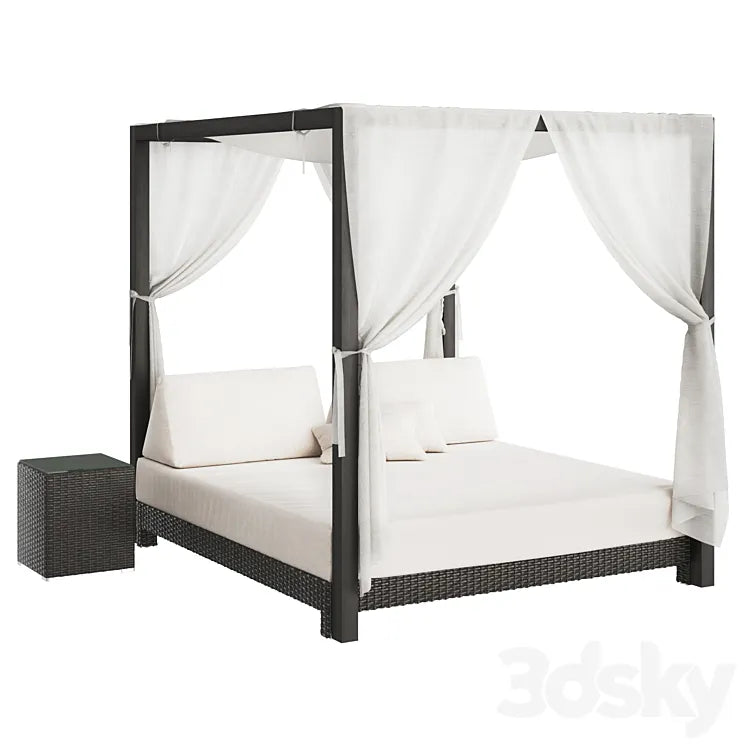 Chaise longue bed 3DSMAX Model